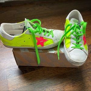 Golden Goose rare neon Superstar 38
